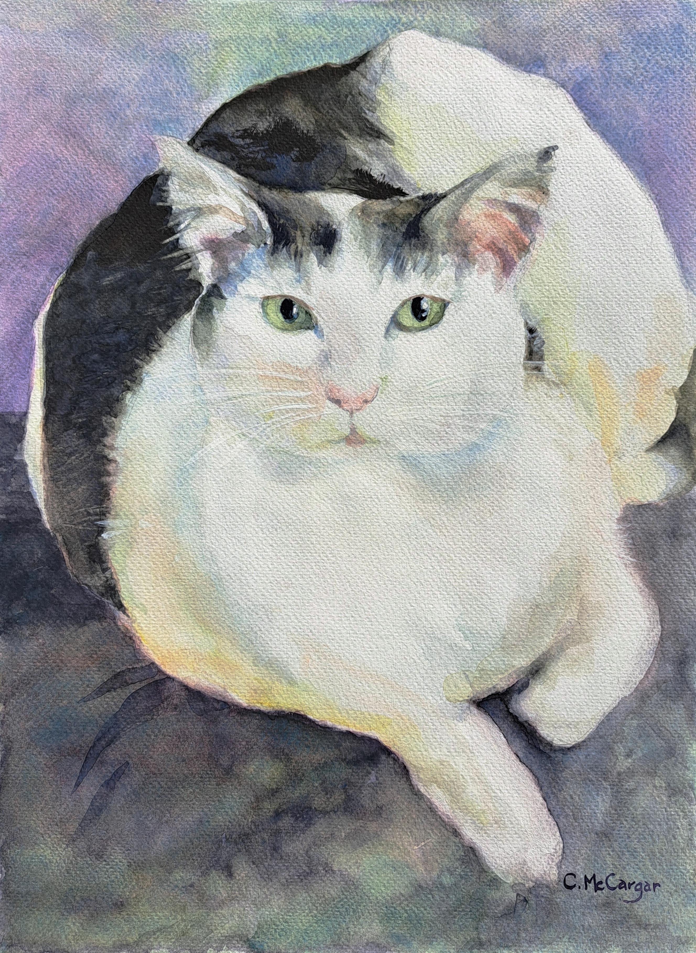 Pretty Kitty, Pintura original - Art de Catherine McCargar