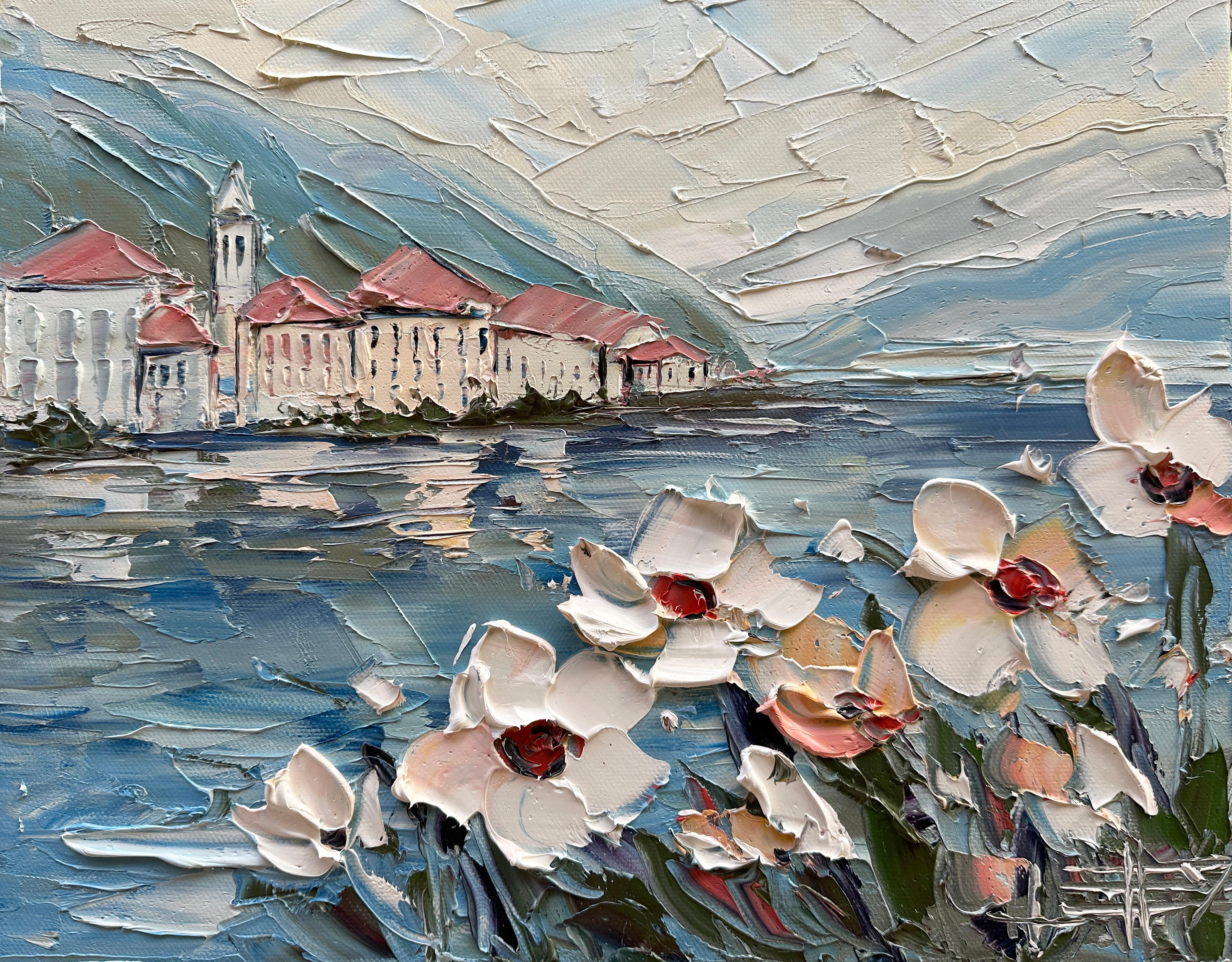Petals on the Breeze, Oil Painting - Art by Lisa Elley