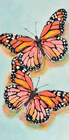 Buscando el sol, Pintura al óleo