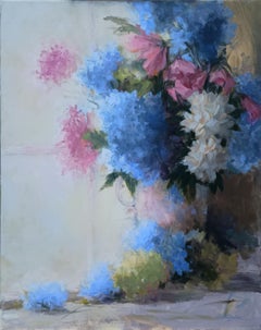 Sogno di ortensie, Pittura a olio