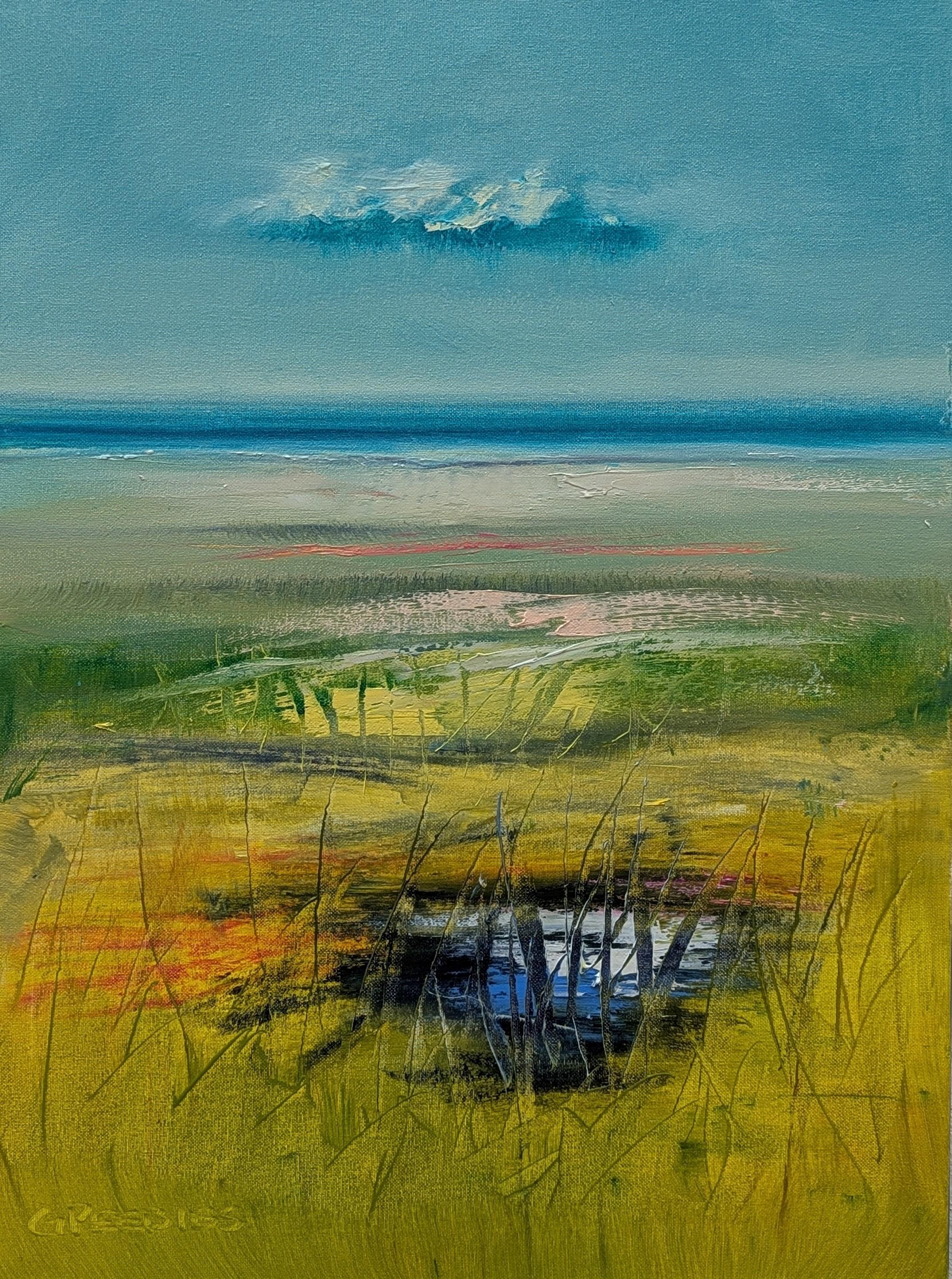 Landscape Painting di George Peebles - Vento dell'Ovest, Pittura a olio