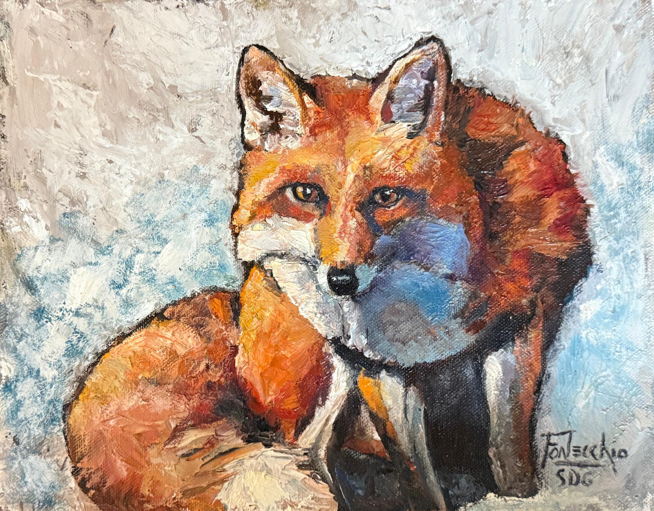 Foxy, Pintura al óleo