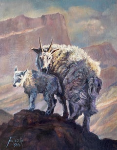 Sur les hauts lieux, peinture à l'huile
