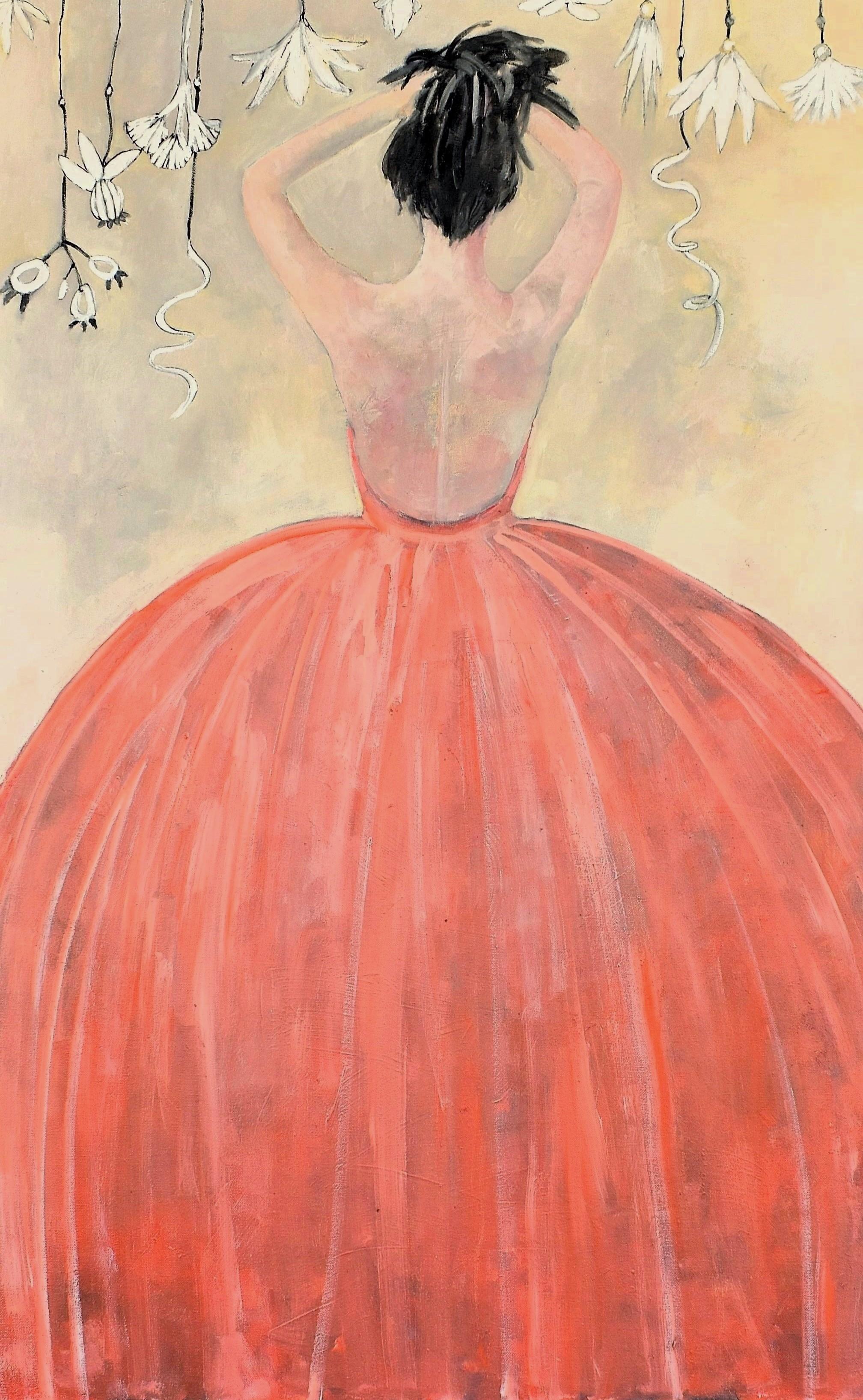 Capturé en rouge, peinture à l'huile - Art de Mary Pratt