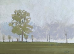 Luce del parco, pittura a olio