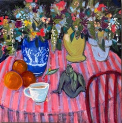 Nature morte aux fleurs sauvages, peinture à l'huile