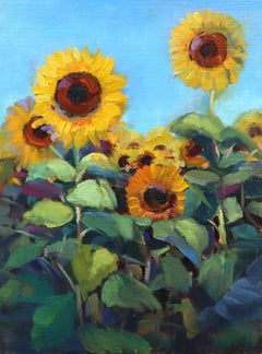 Día soleado, Pintura al óleo
