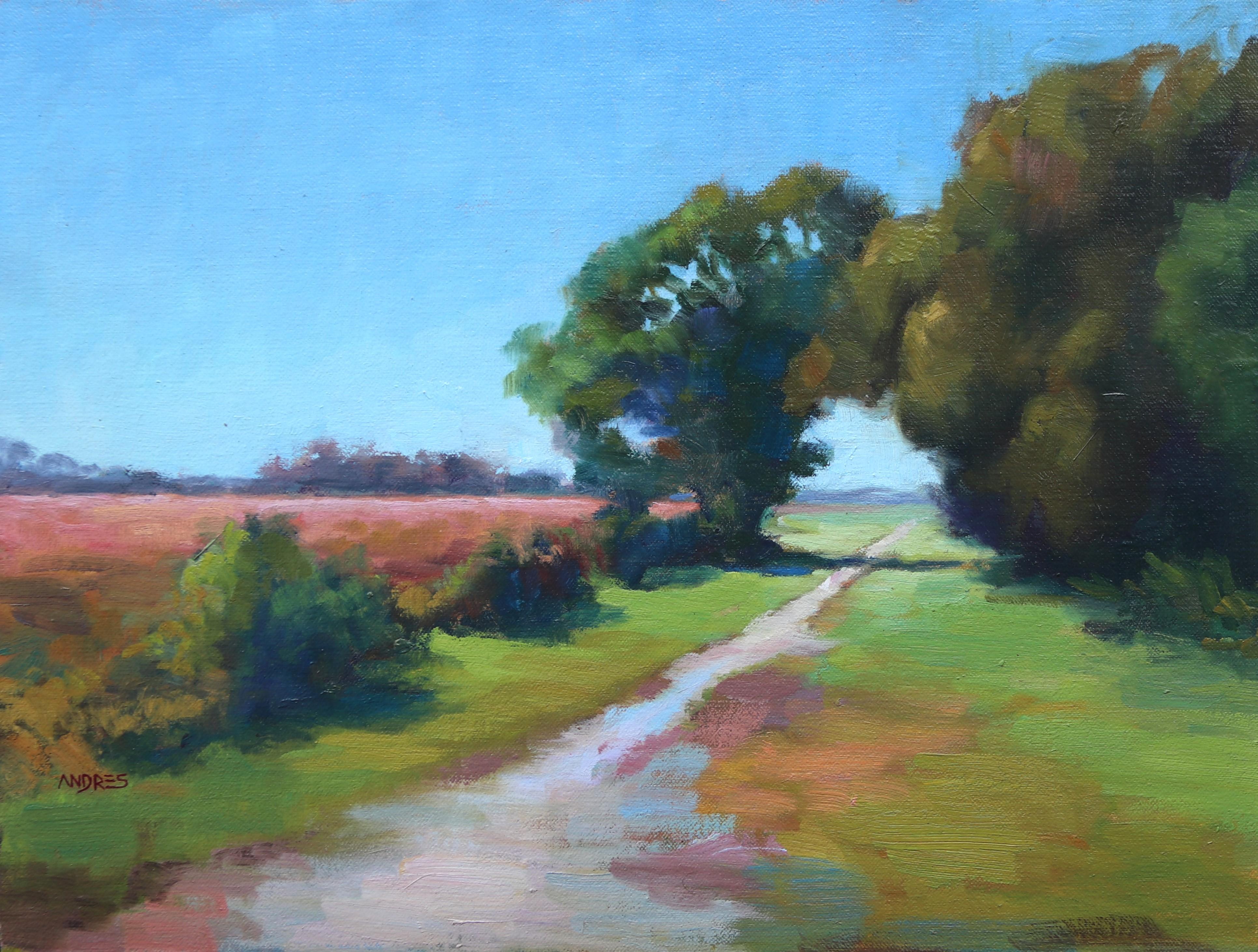 Andres Lopez Landscape Painting - The Trail, Oil Painting