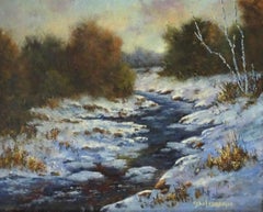 Restos de otoño, Pintura al óleo