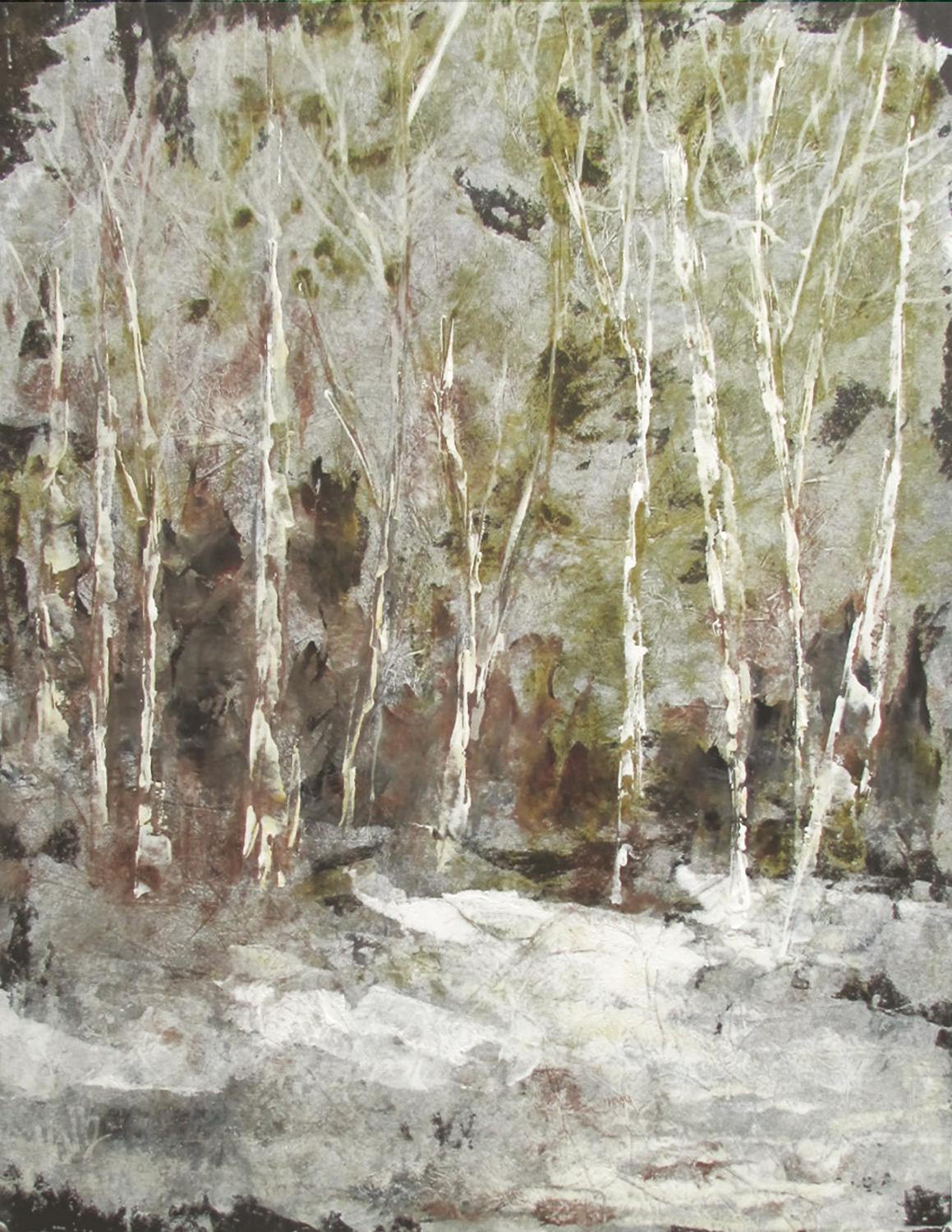 Winter Woods 5, Oil Painting