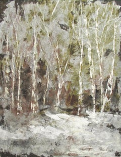 Peinture à l'huile Winter Woods 5