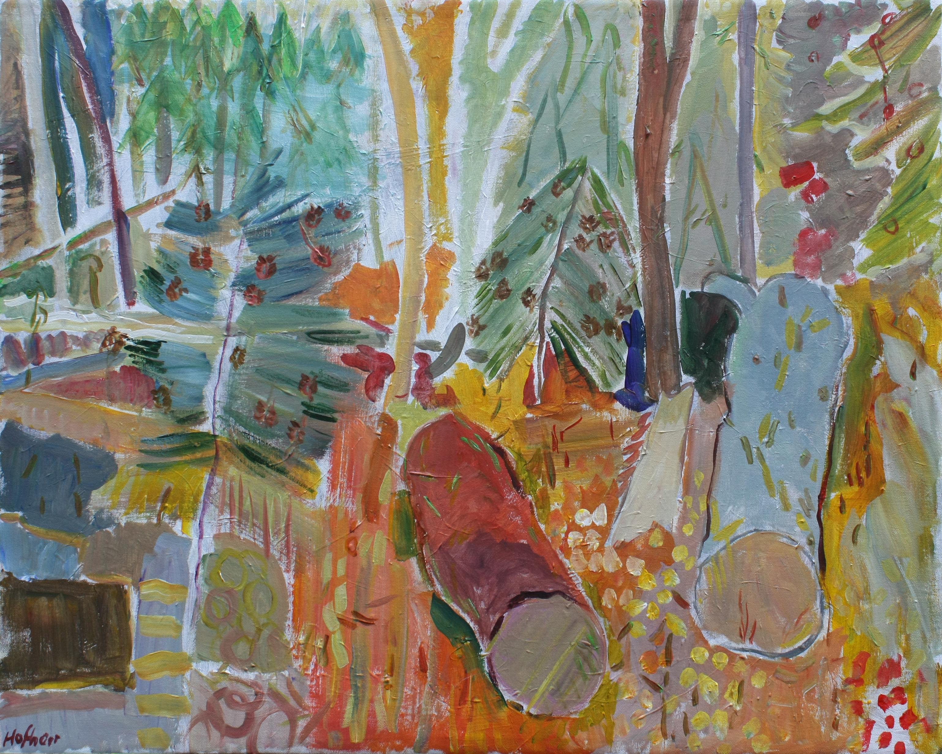Landscape Painting de Robert Hofherr - Bosque cerca de Pudding Hill, Pintura original