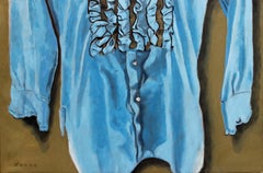 Blue Ruffle, Oil Painting
