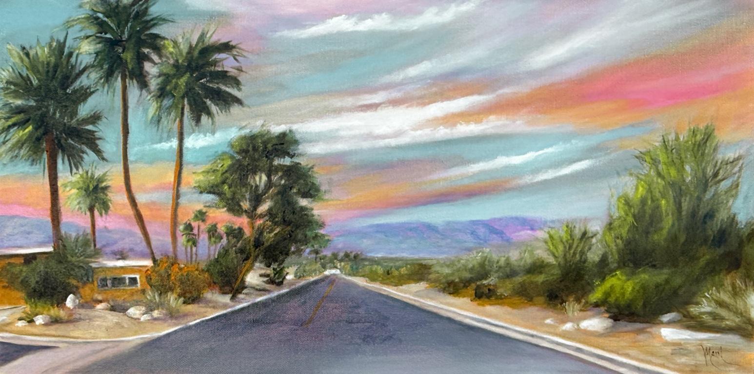 Desert Sunset, Oil Painting - Art by Mandy Main
