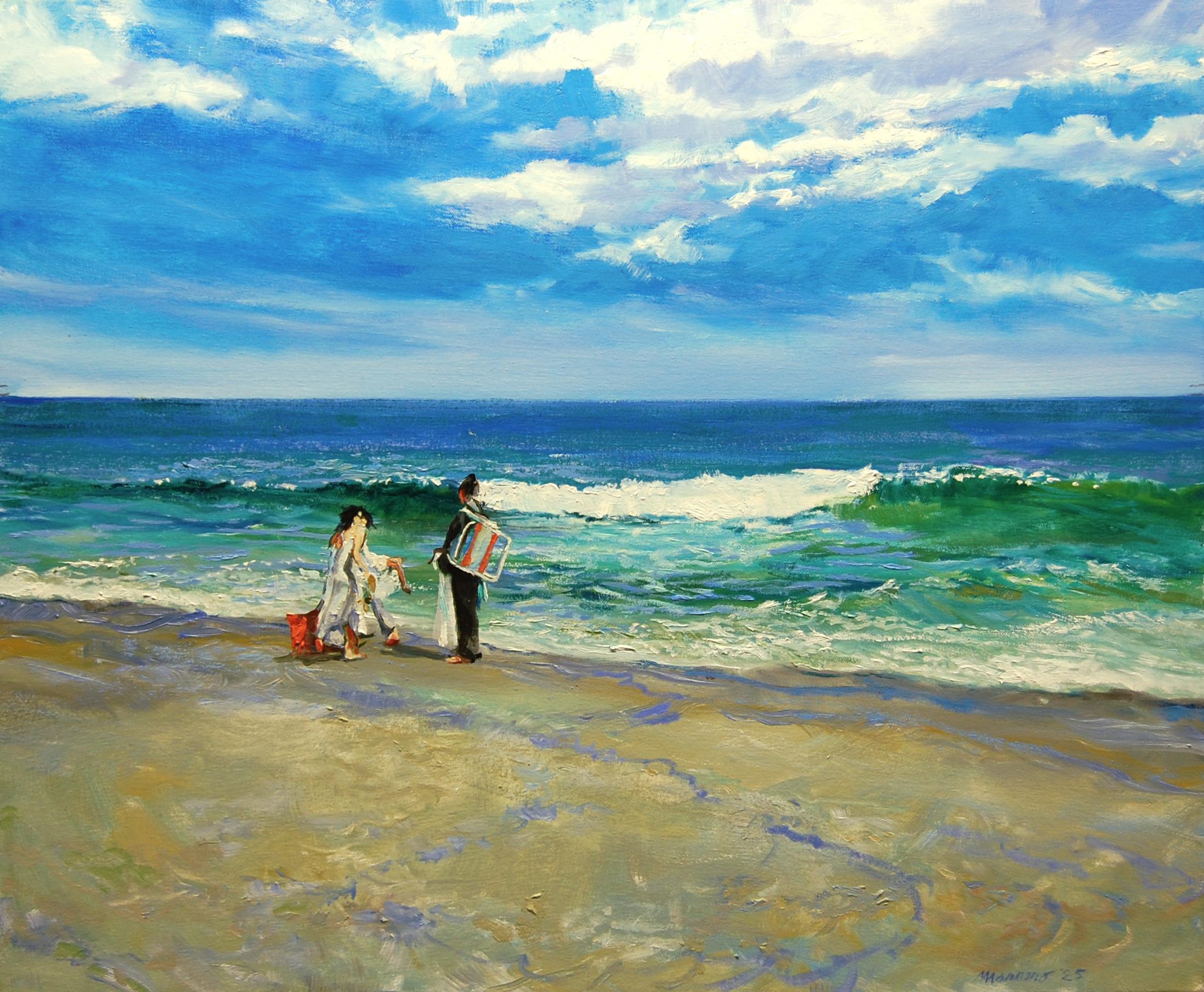 Time to Move, peinture à l'huile - Art de Onelio Marrero