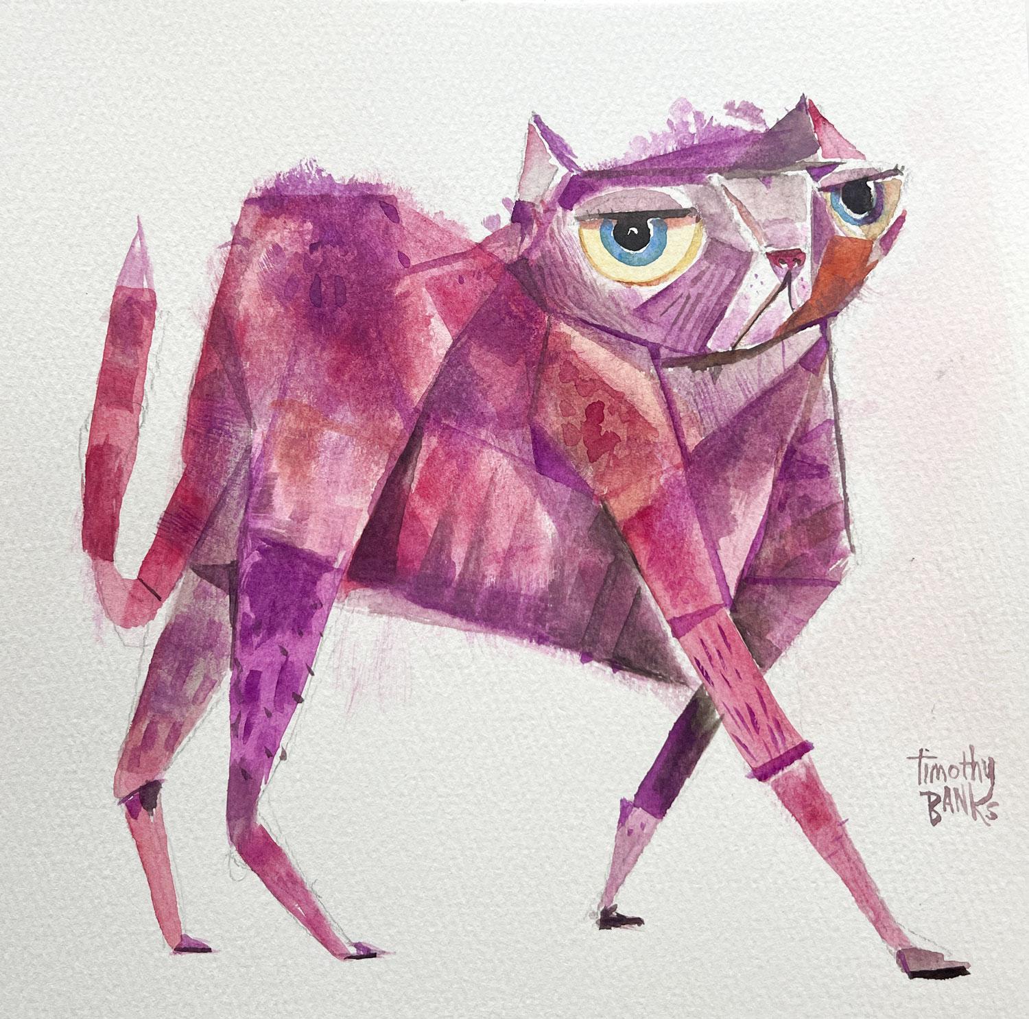 Femme Dessins et aquarelles - Animaux