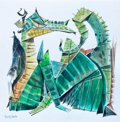 Dragón en reposo, Pintura original
