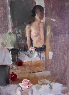 Studio Self-Portrait, Pittura a olio