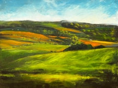 Valle bucolica, Pittura a olio