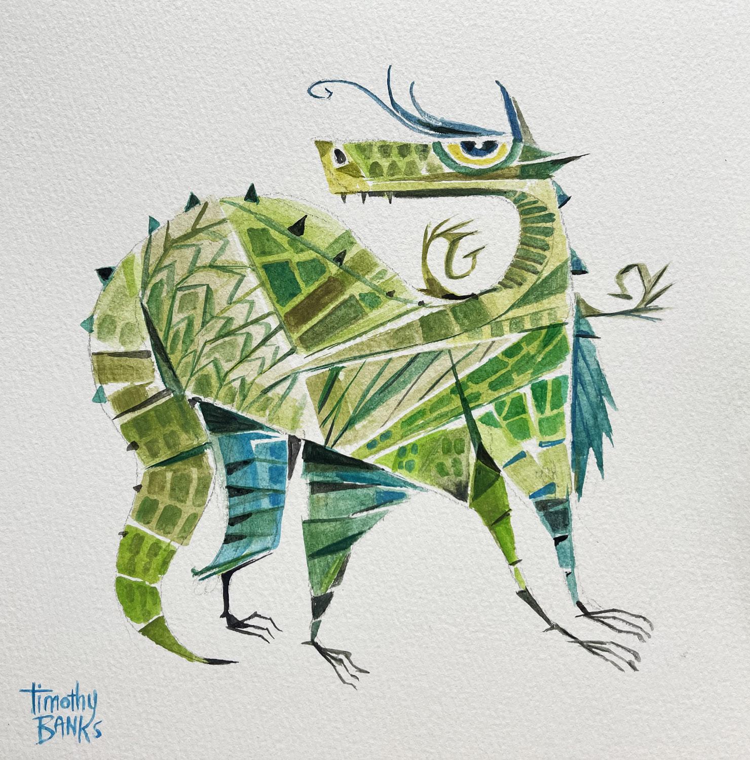Bird Animal Drawings and Watercolors