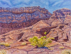 The Bush in the Badlands, Oil Painting