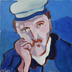 Hombre con sombrero (según Van Gogh), Pintura original
