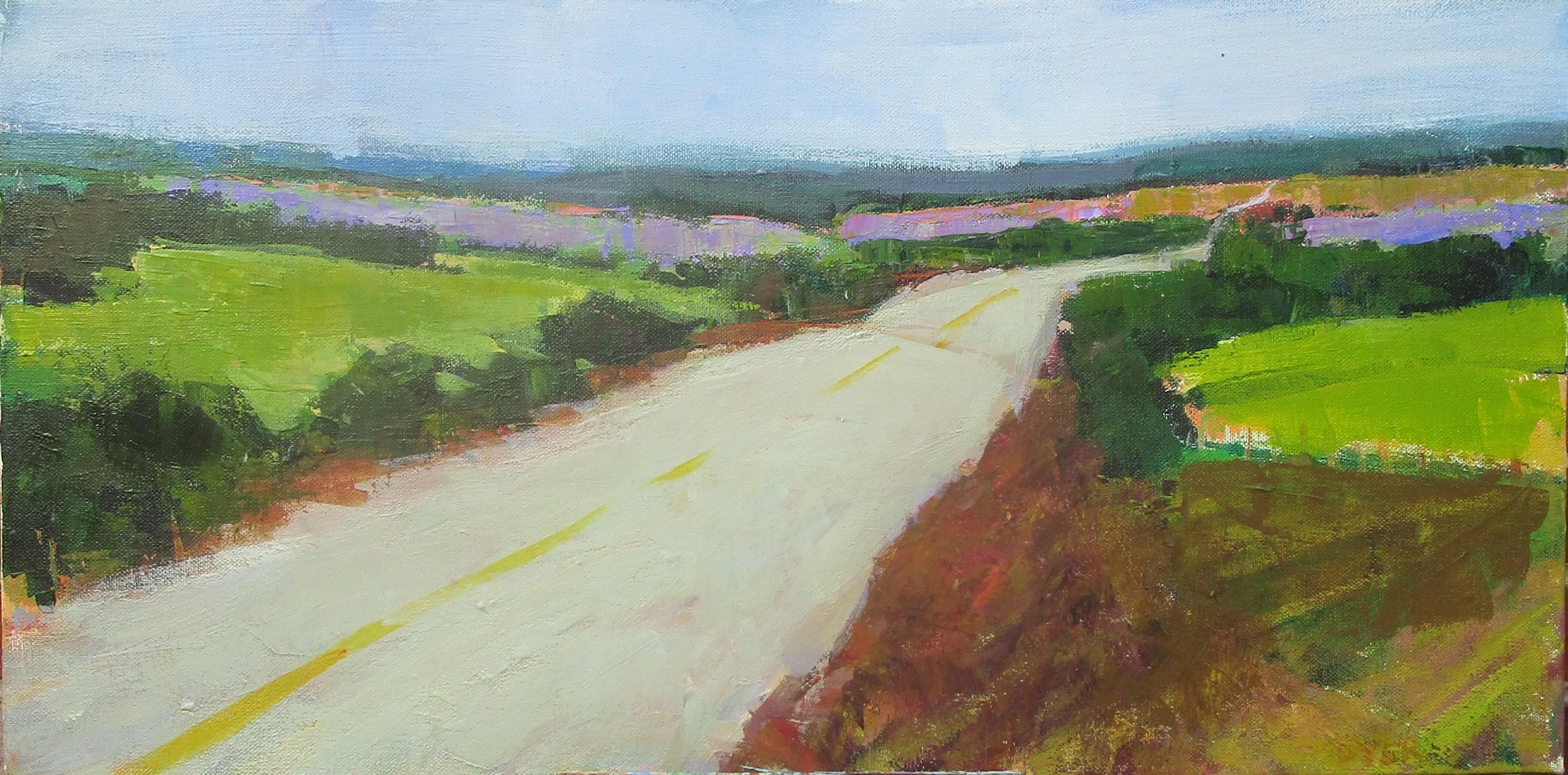 Strada tranquilla, dipinto originale