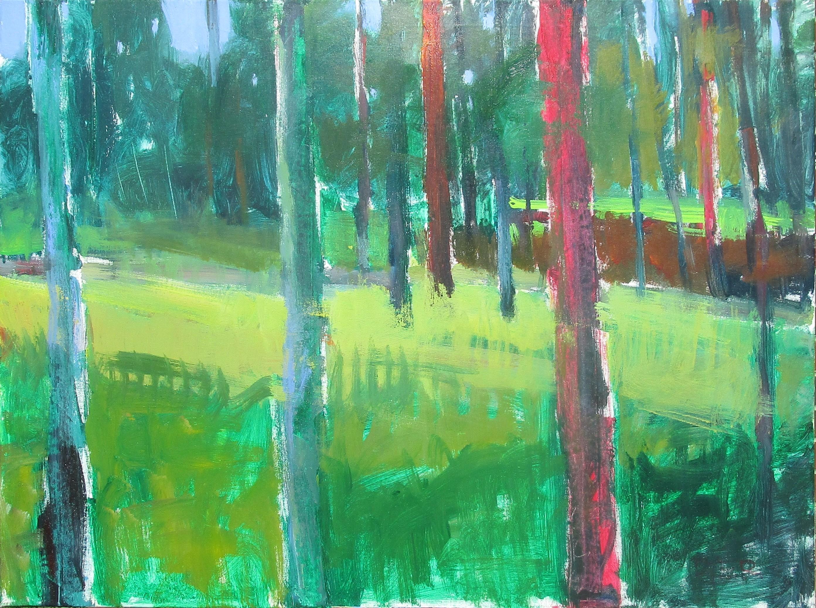 Wood Wood coloré, peinture originale