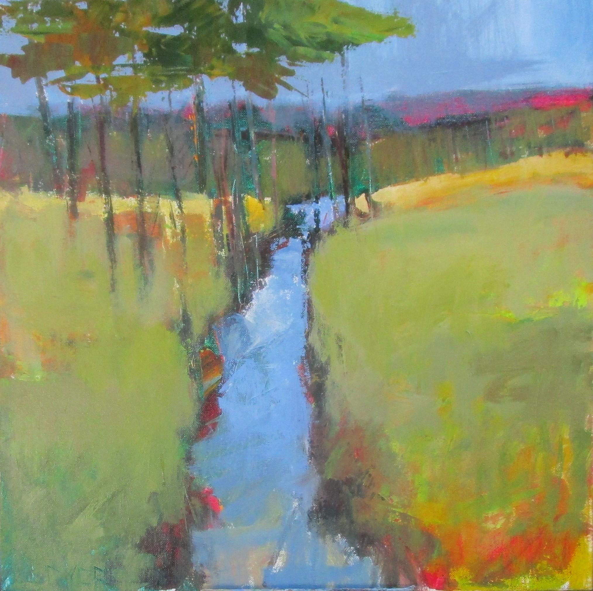 Bach, Originalgemälde – Art von Janet Dyer