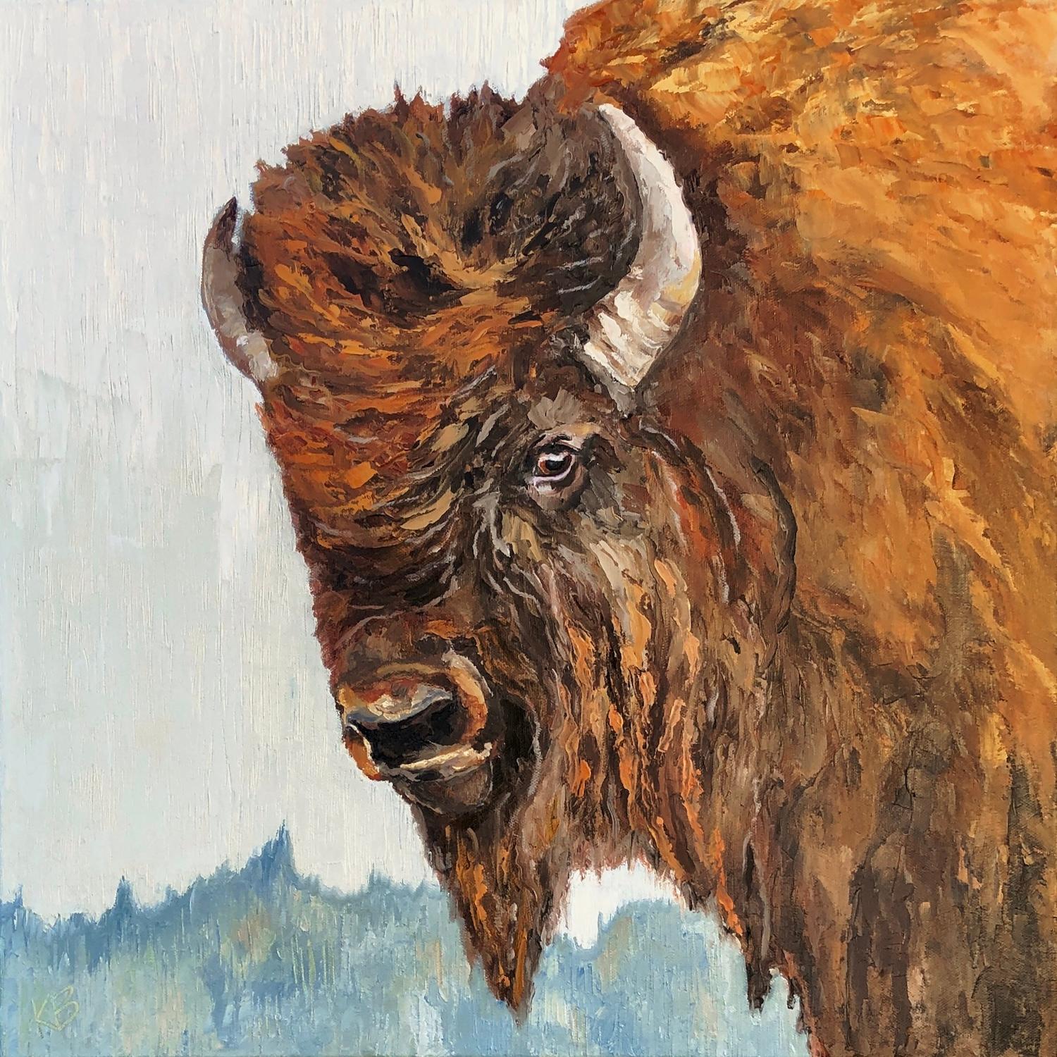 Majestätisch, Ölgemälde – Art von Karen Barton