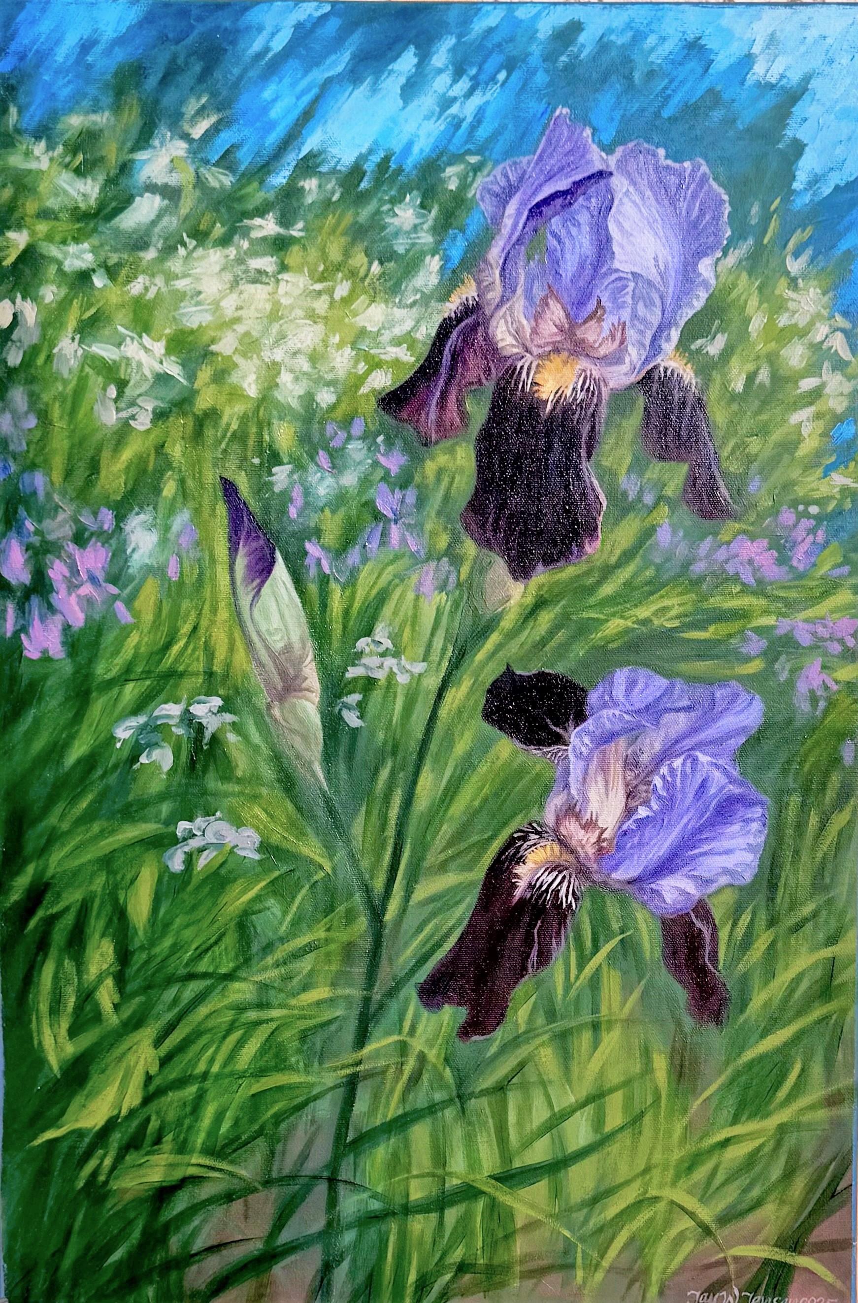 Iris Spring, Oil Painting - Art by Jay Jensen