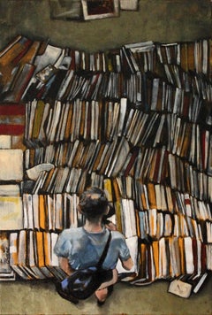 Gebrauchte Bücher, Ölmalerei