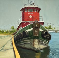 Tugboat, Oil Painting