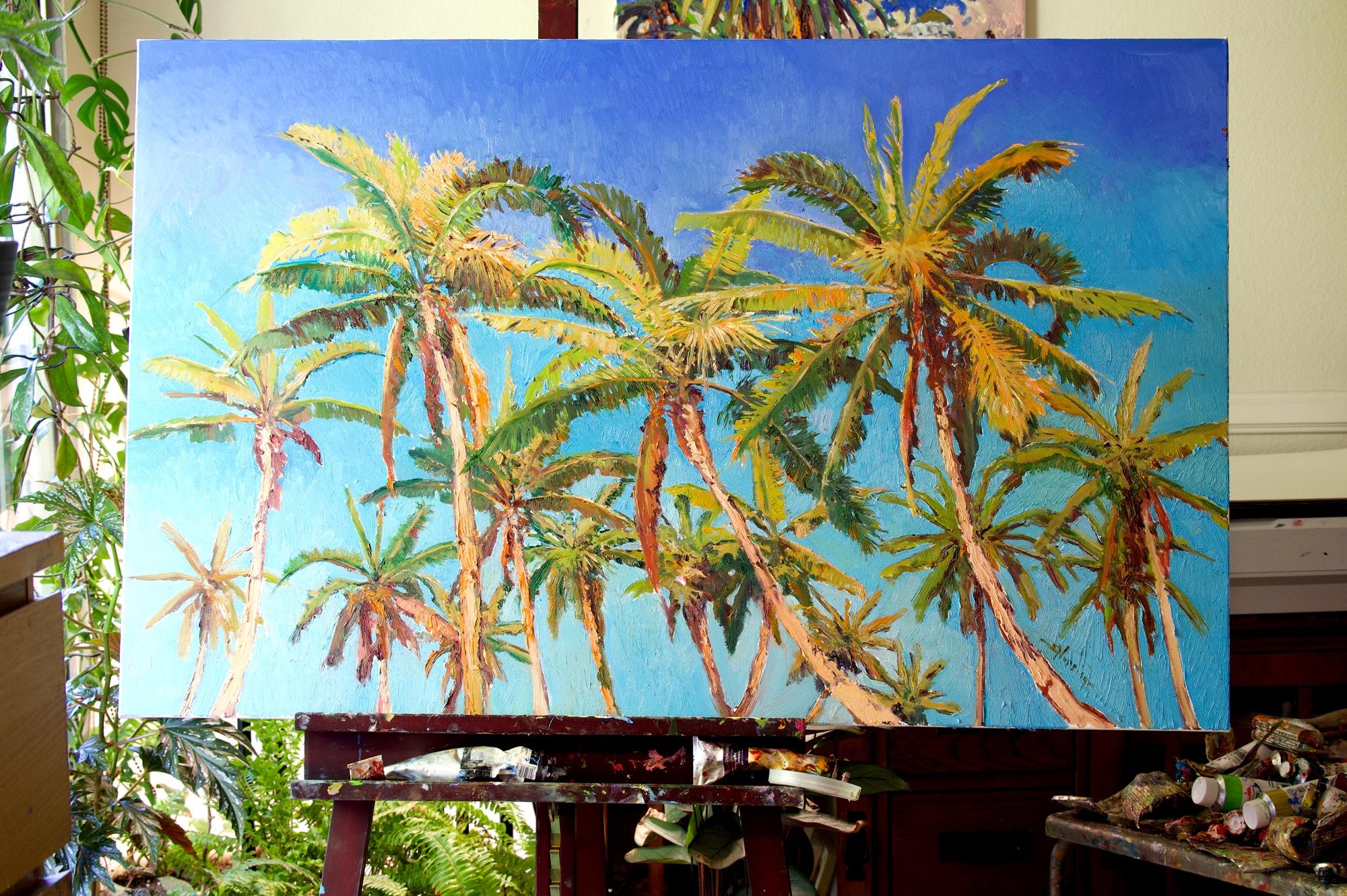 coconut tree painting