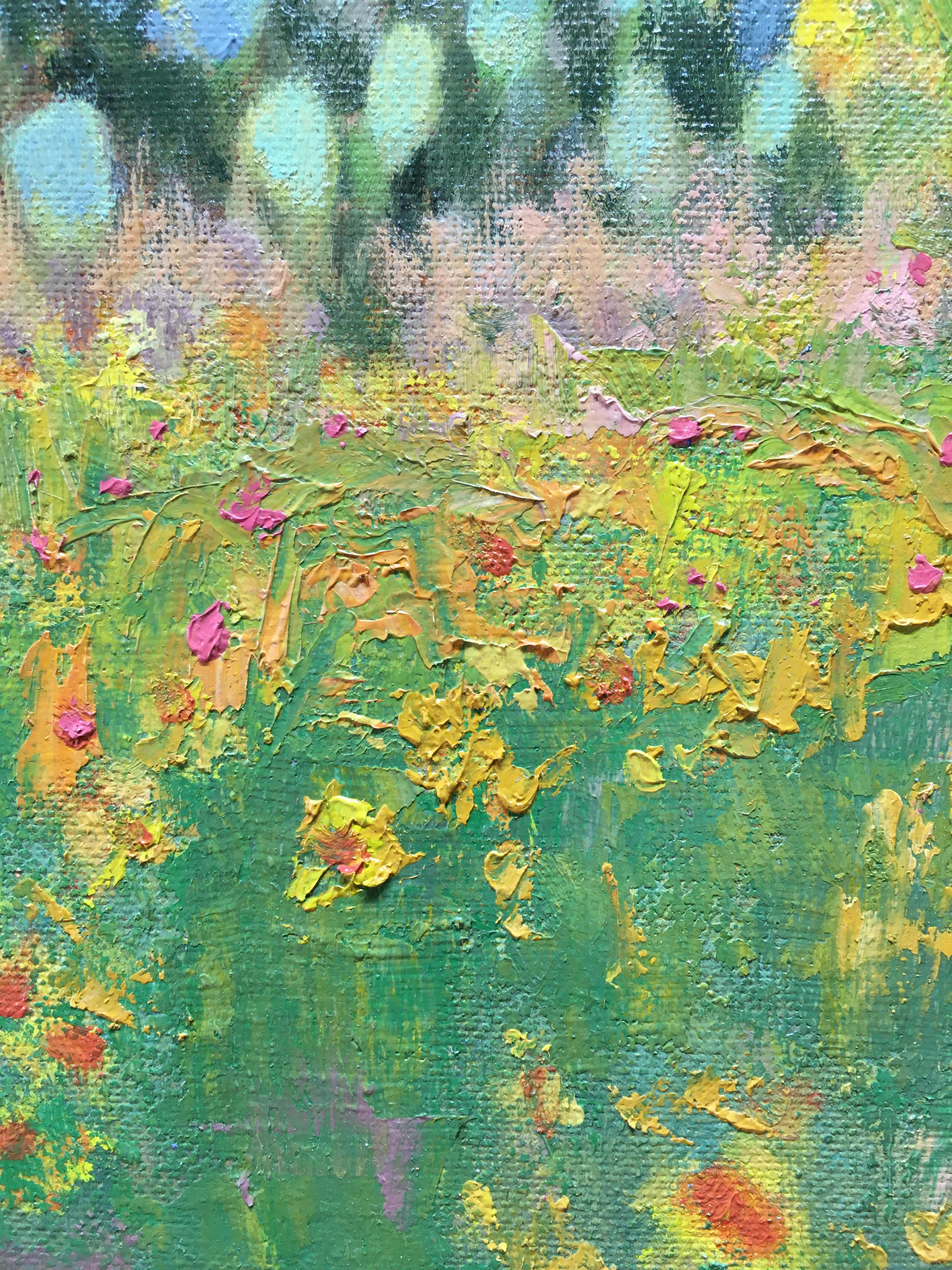 Fleurs sauvages de mai, peinture à l'huile en vente 1
