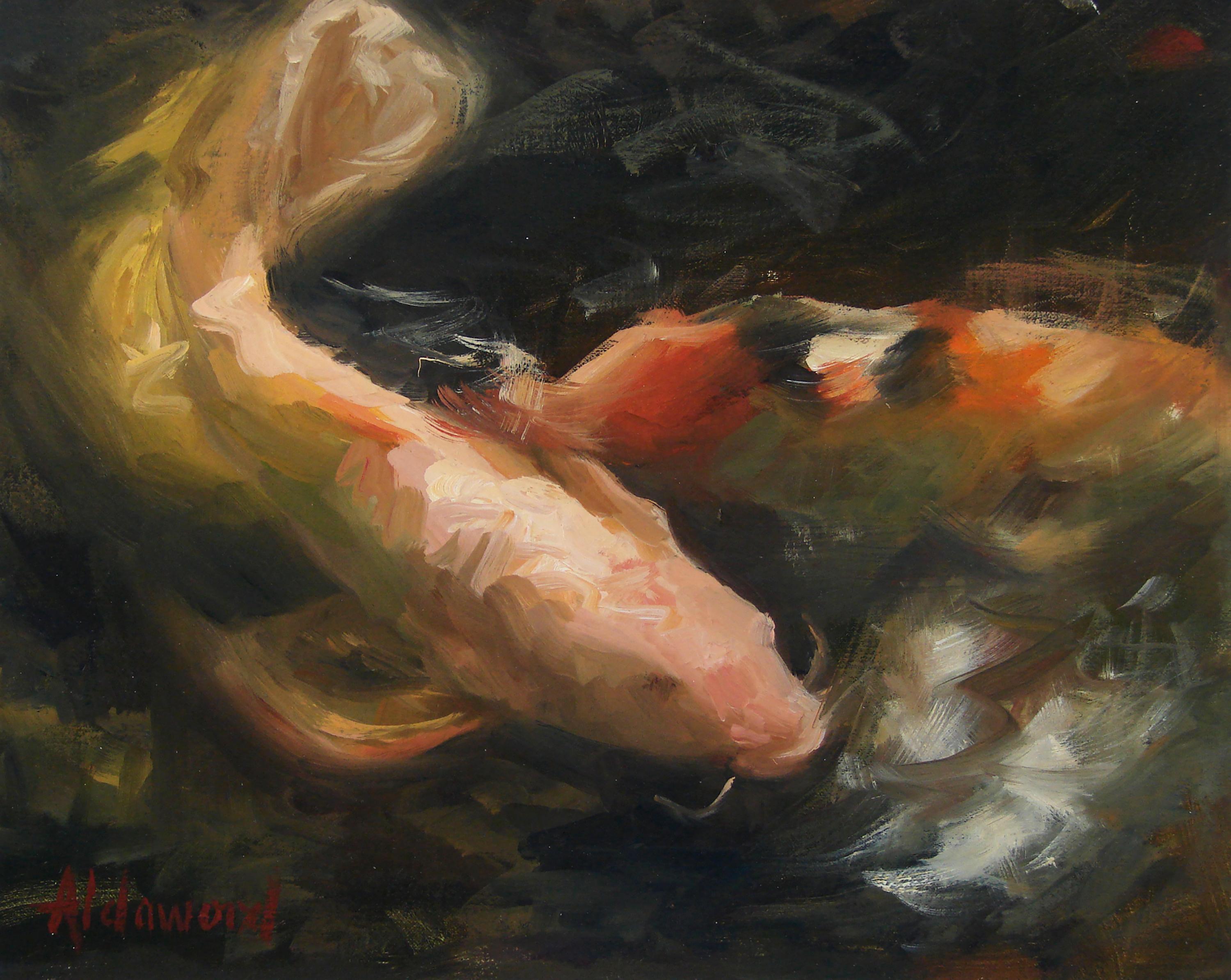 Koi, Oil Painting For Sale 1