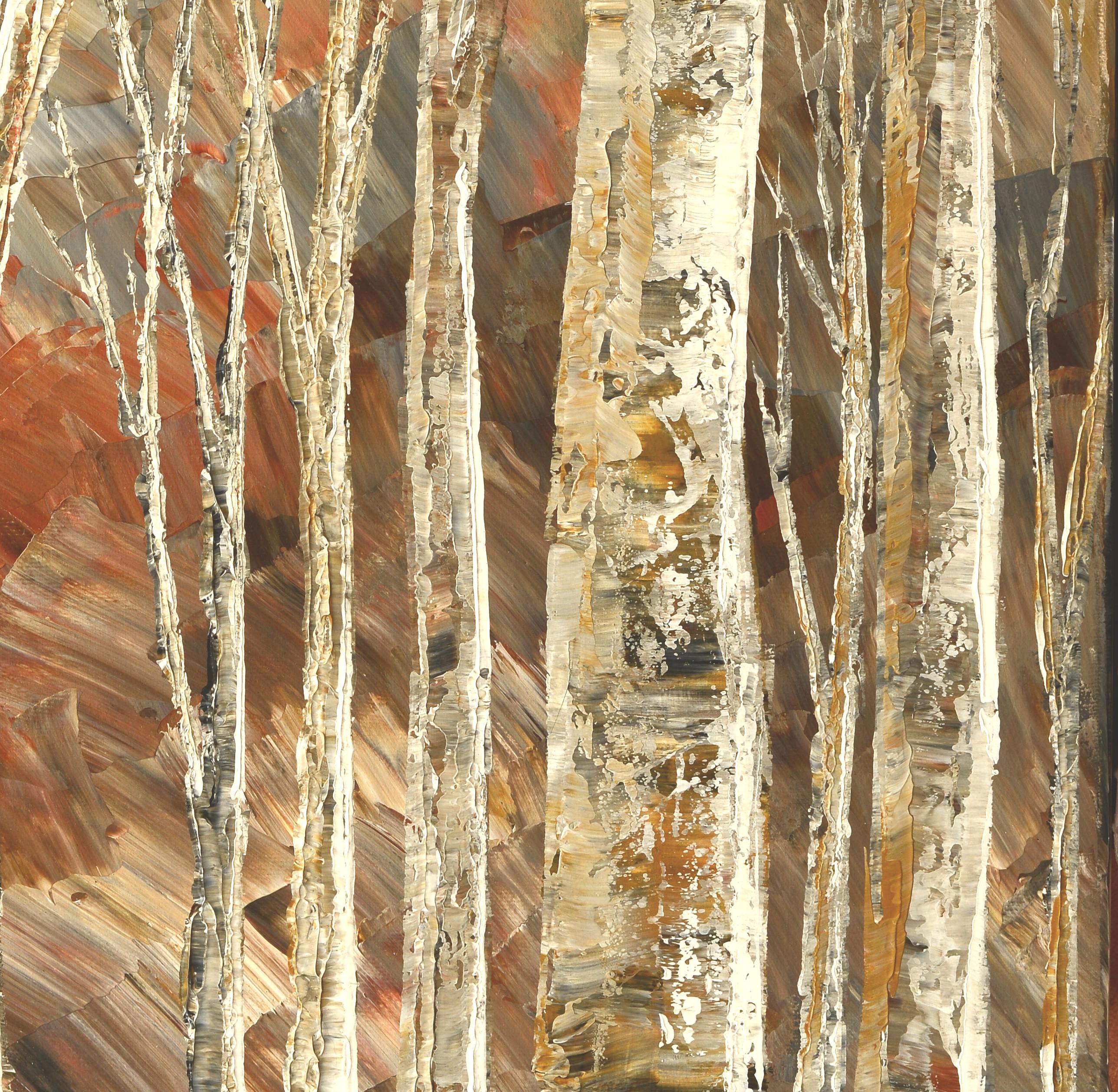 <p>Artist Comments<br>Artist Tatiana Iliina expresses a solemn woodland at sunrise. 