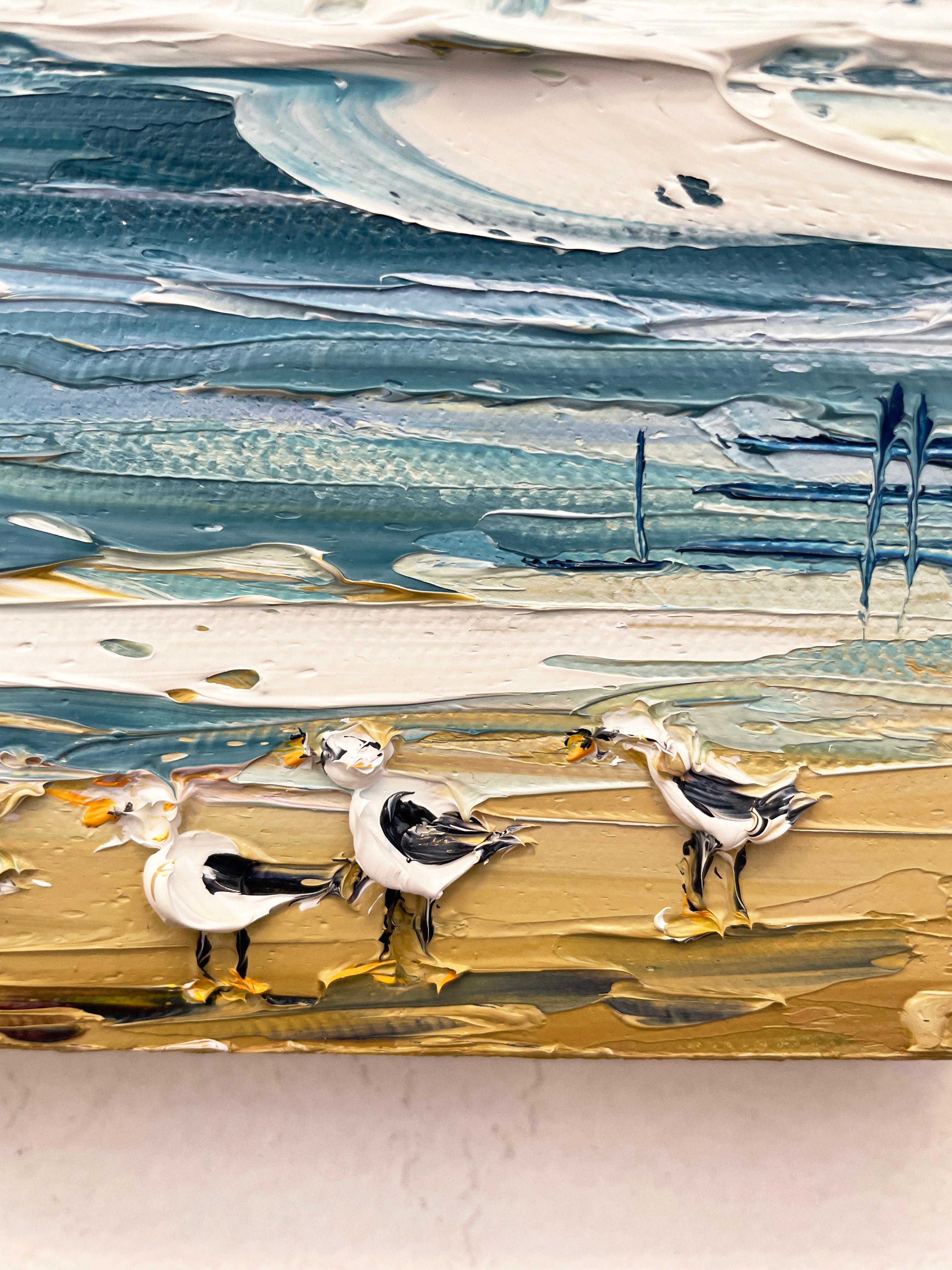 Pebble Beach mit Monet, Ölgemälde 1