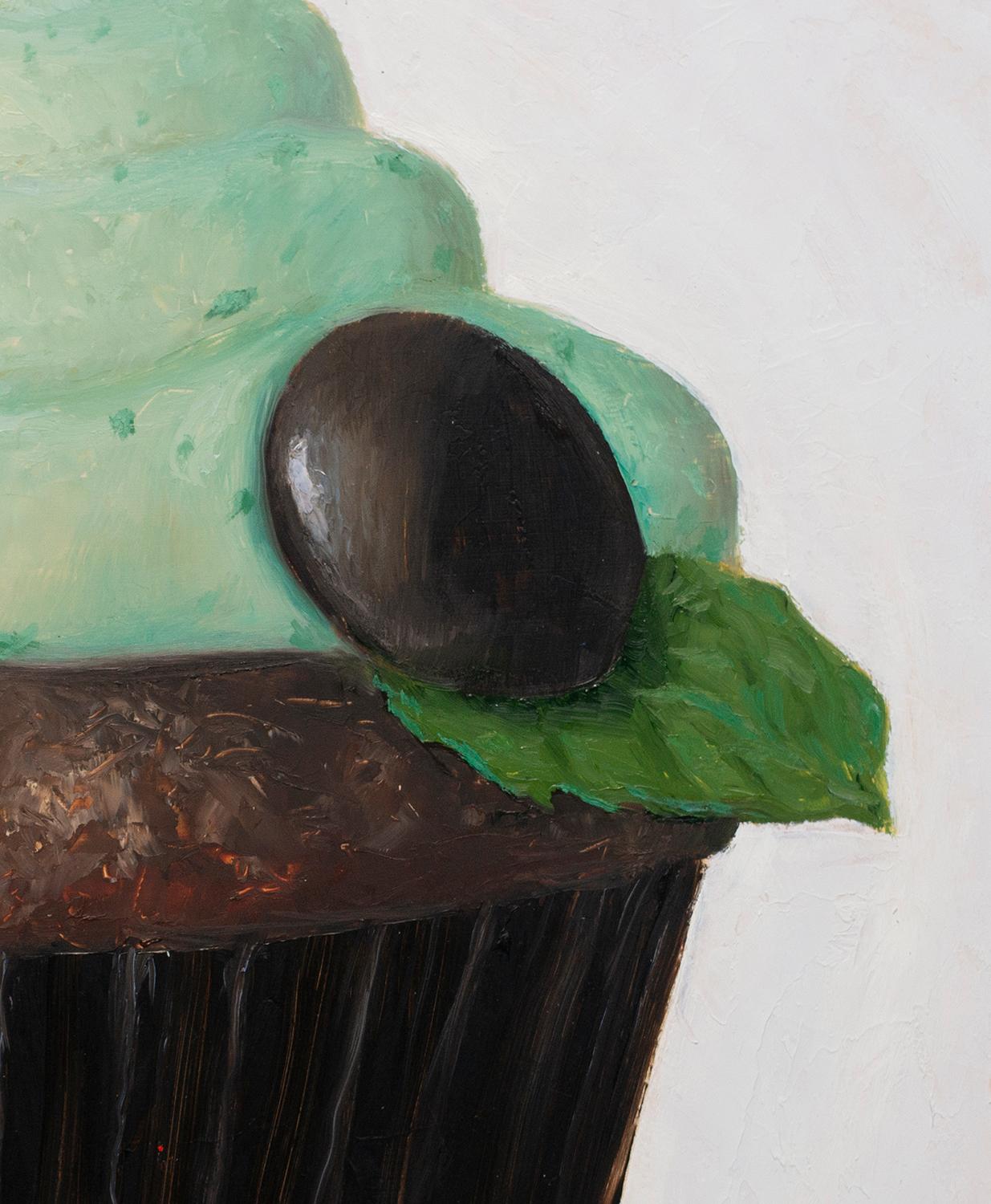 <p>Commentaires de l'artiste<br />L'Artistics McGarren Flack peint un cupcake décadent au chocolat et à la menthe sur un fond blanc uni. Qui n'aime pas les sucreries ? demande McGarren. Dans sa série Sweets, il dessine chaque pièce en une seule