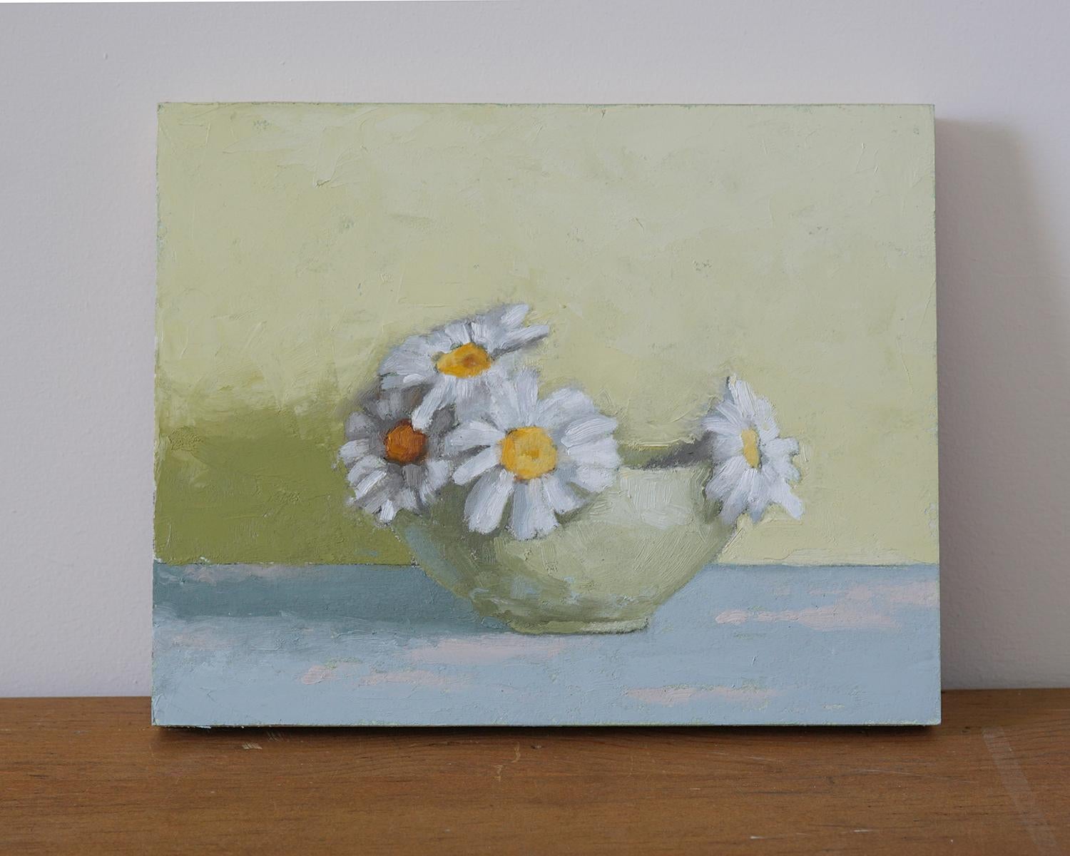 painting daisies with acrylics