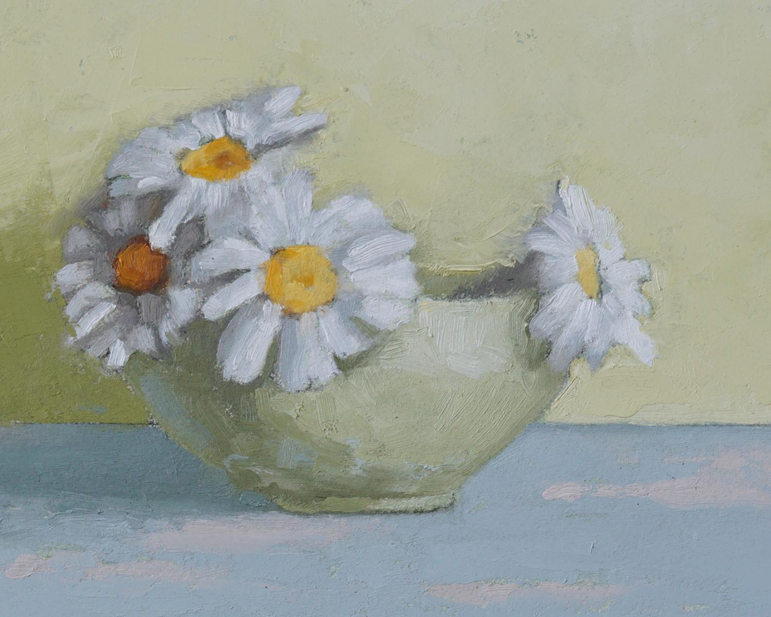 daisies acrylic painting