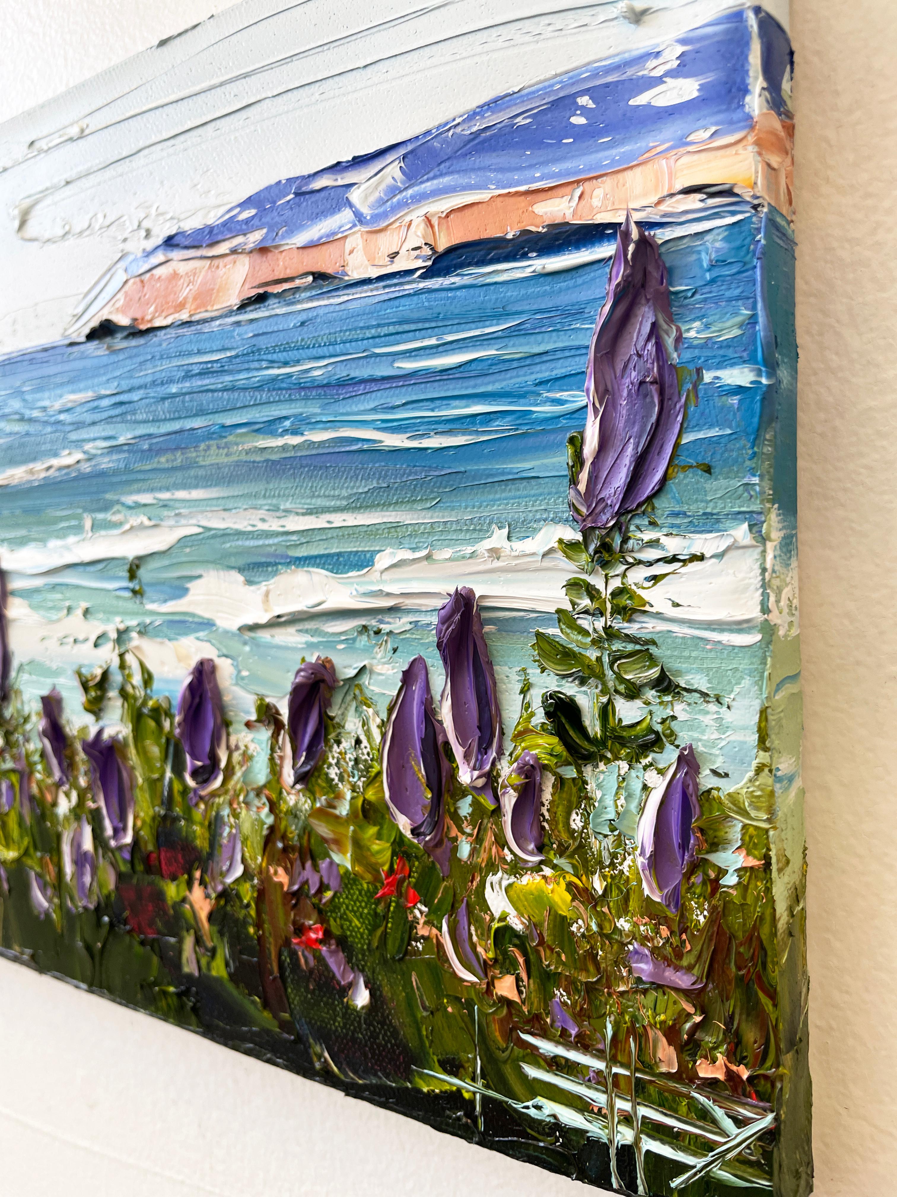 Tableau de Carmel Beach - Painting de Lisa Elley