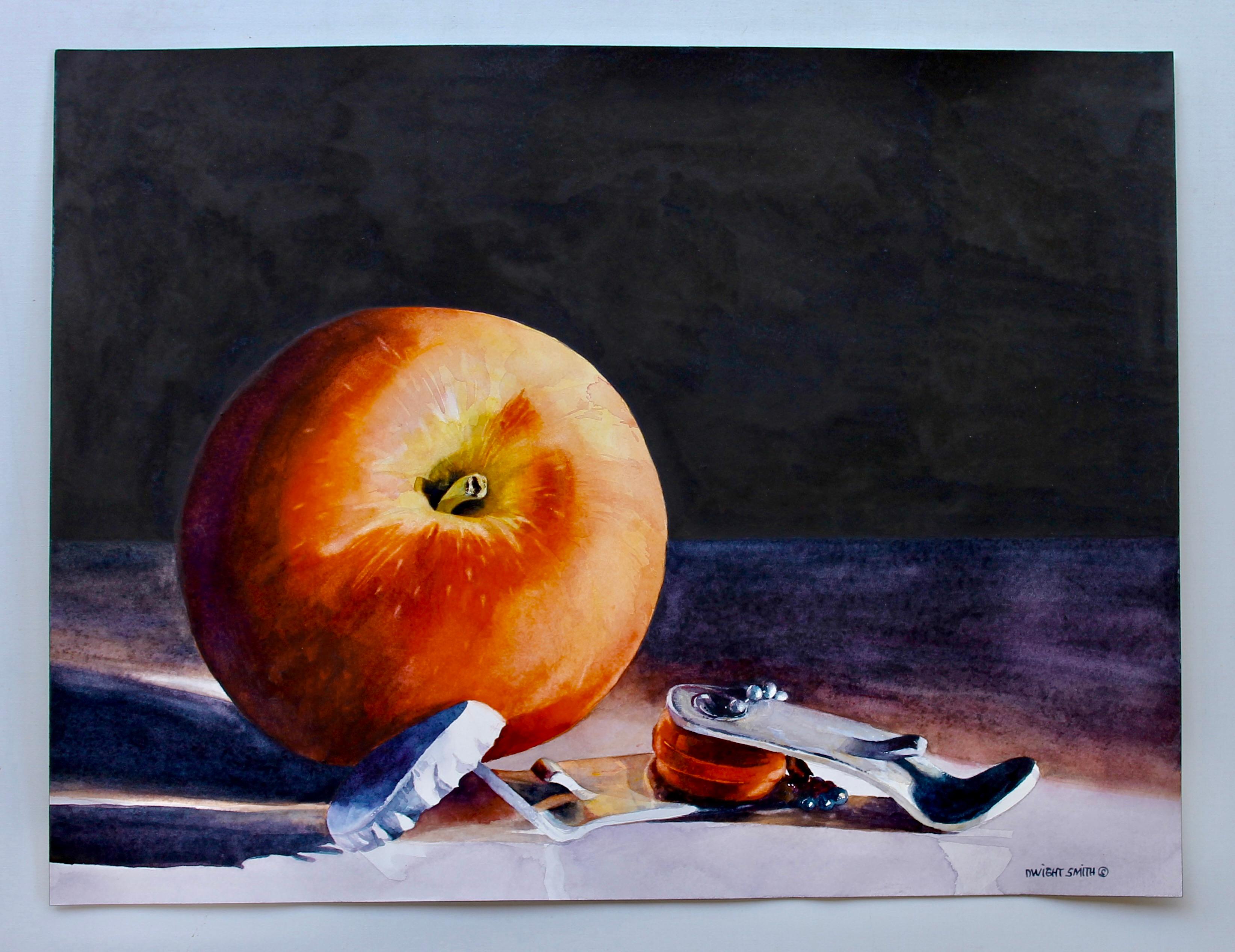 Sidra de manzana, Pintura original - Art realista estadounidense de Dwight Smith
