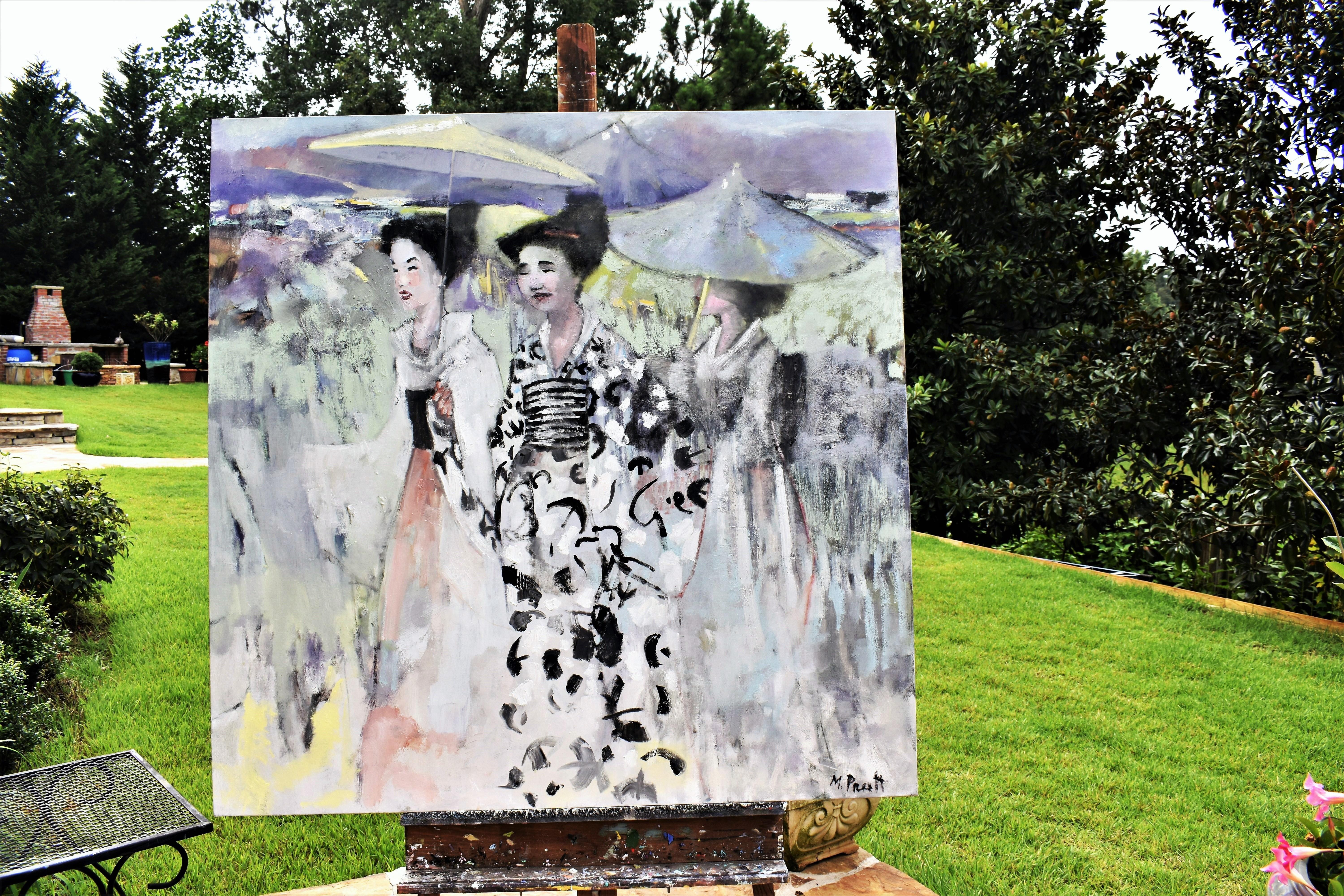 Alla luce del sole, Pittura a olio - Painting Impressionismo astratto di Mary Pratt