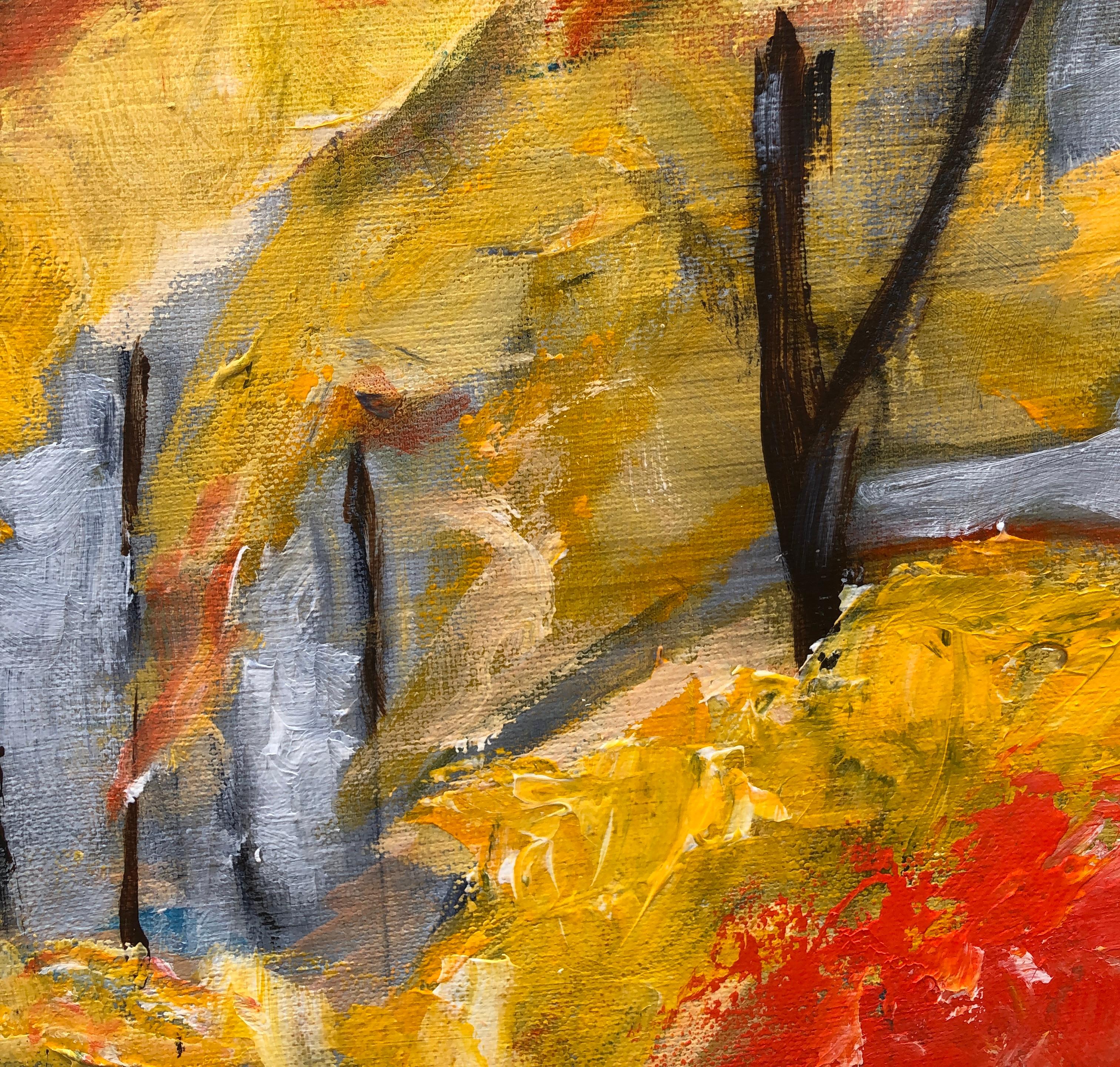 fall leaves acrylic painting