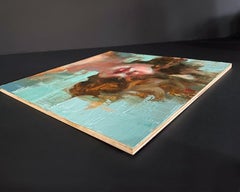 Brillo con sabor a cereza, Pintura al óleo