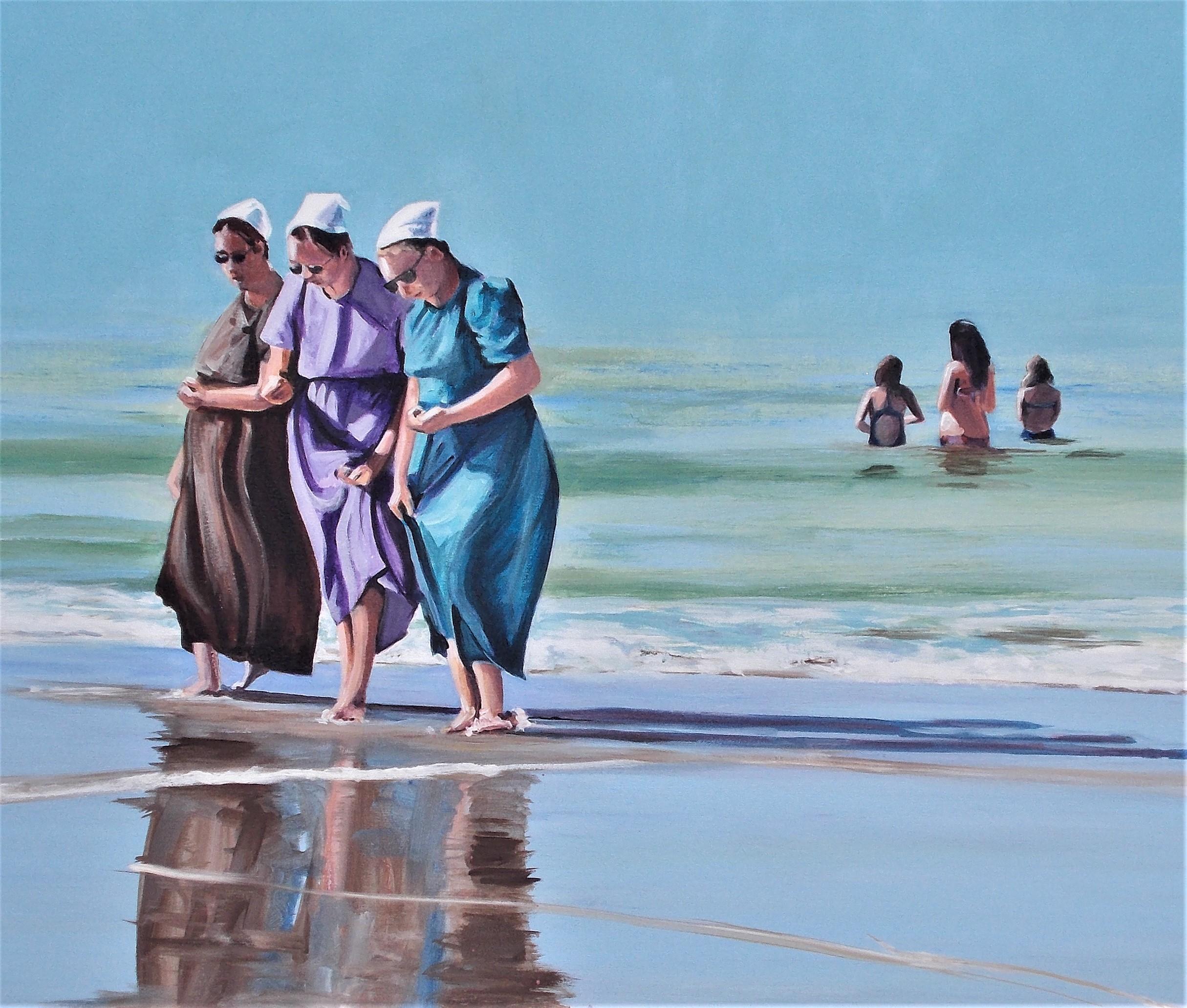 Les sœurs des mers, peinture originale en vente 1