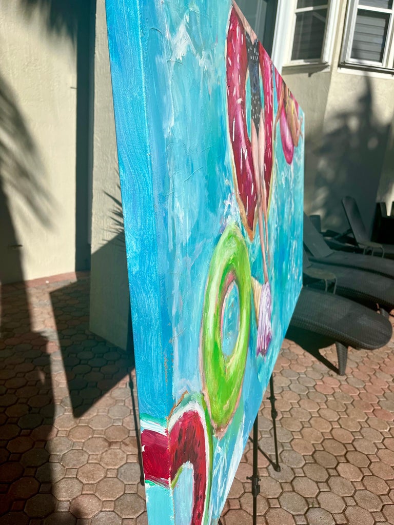 Nava Lundy Watermelon Sugar, Original Painting For Sale at 1stDibs