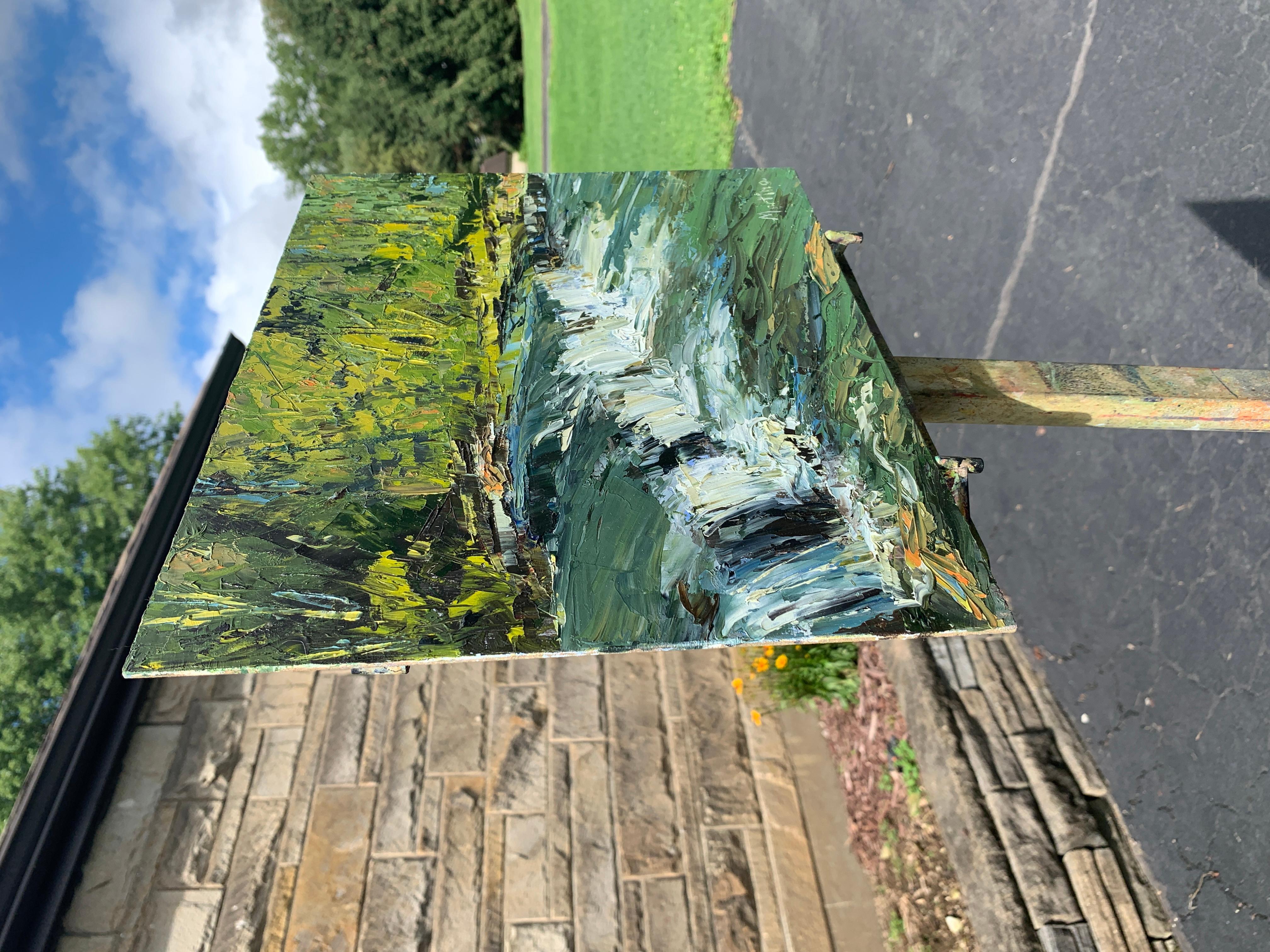 Rapide, Pittura a olio - Art Impressionismo astratto di Paula Martino