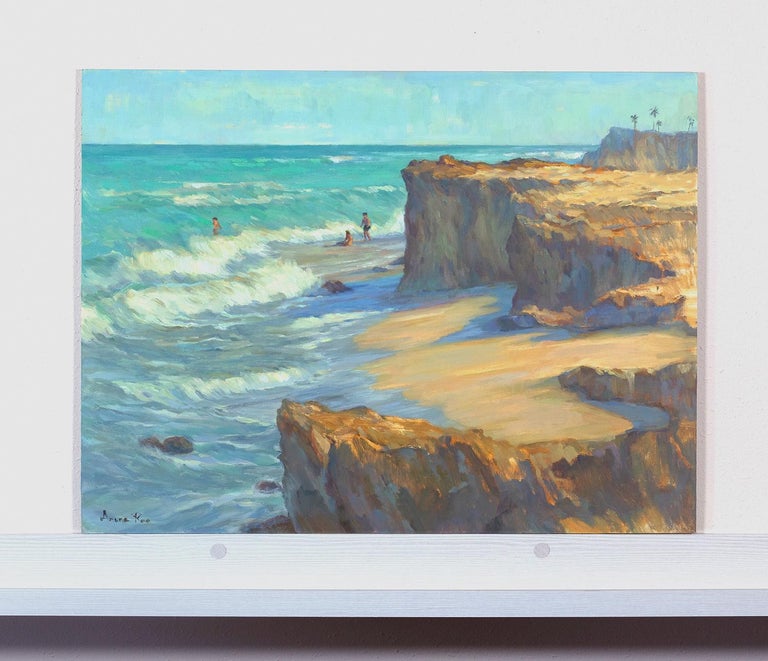 Aruna Rao - Rocky Shores, Oil Painting For Sale at 1stDibs